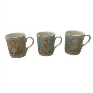 1999 Priscilla Hillman Cherished Teddies Mugs Set‎ of 3